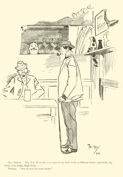 Caricature de Phil May, des années 1890 - Phil May