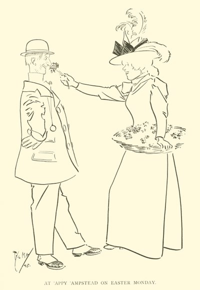 Caricature de Phil May, des années 1890 - Phil May
