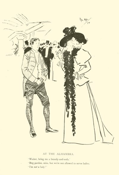 Caricature de Phil May, des années 1890 - Phil May