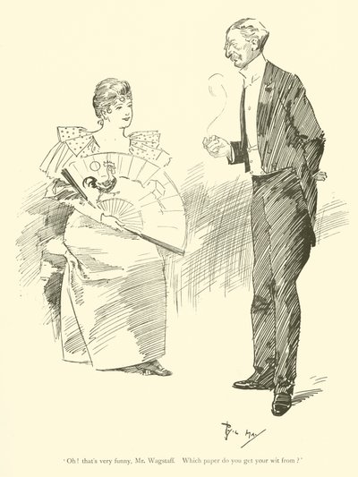 Caricature de Phil May, des années 1890 - Phil May