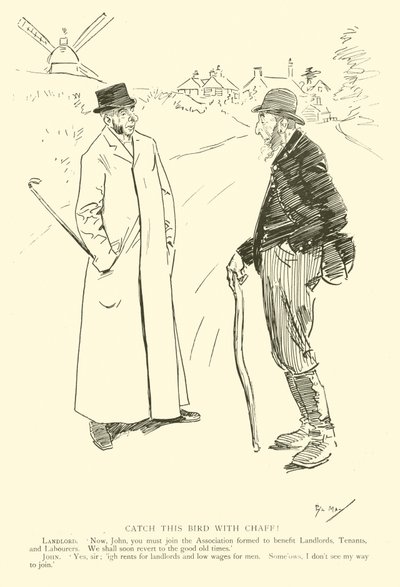 Caricature de Phil May, des années 1890 - Phil May