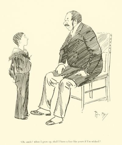 Caricature de Phil May, des années 1890 - Phil May
