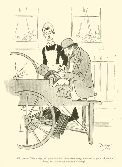 Caricature de Phil May, des années 1890 - Phil May