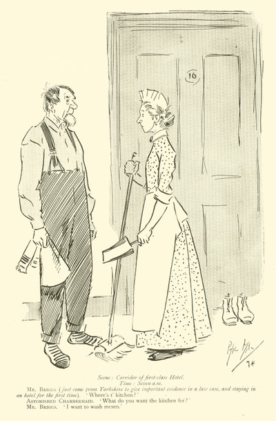 Caricature de Phil May, des années 1890 - Phil May
