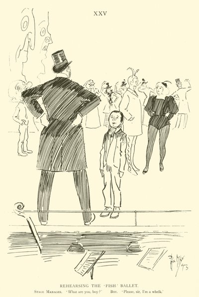 Caricature de Phil May, des années 1890 - Phil May