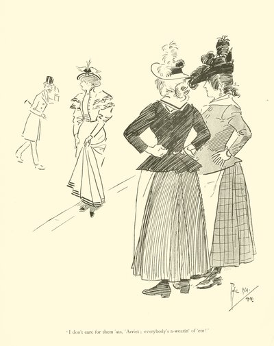 Caricature de Phil May, des années 1890 - Phil May
