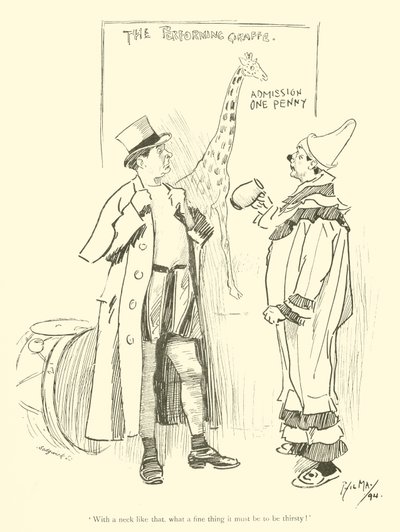 Caricature de Phil May, des années 1890 - Phil May