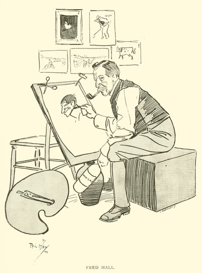 Caricature de Phil May, des années 1890 - Phil May