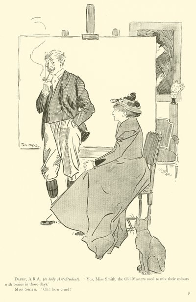 Caricature de Phil May, des années 1890 - Phil May