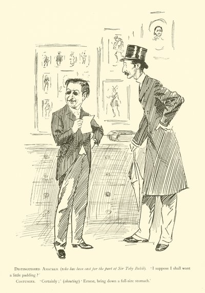 Caricature de Phil May, des années 1890 - Phil May