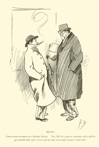 Caricature de Phil May, des années 1890 - Phil May