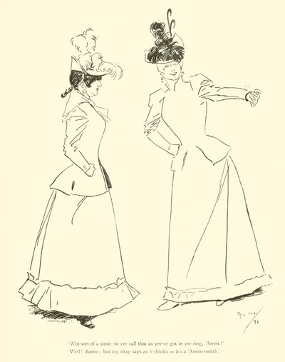 Caricature de Phil May, des années 1890 - Phil May