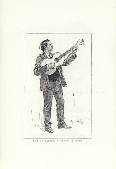 Le Guitariste, une étude à Rome - Phil May