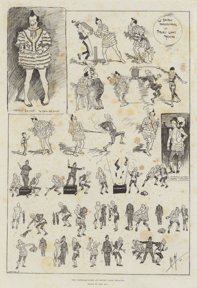 La Harlequinade au Théâtre de Drury Lane - Phil May