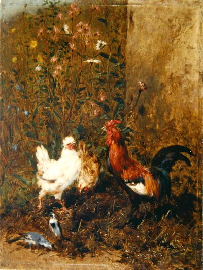 Poules et Oiseaux - Philibert Leon Couturier
