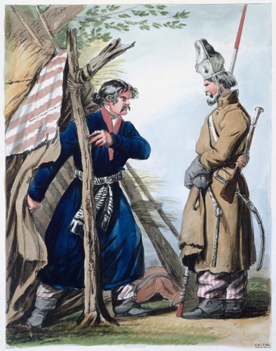 Bivouac cosaque - Philibert Louis Debucourt