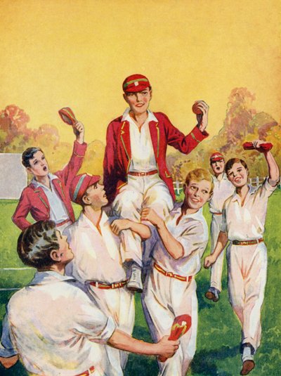Garçons jouant au cricket, héros du match - Philibert Louis Debucourt