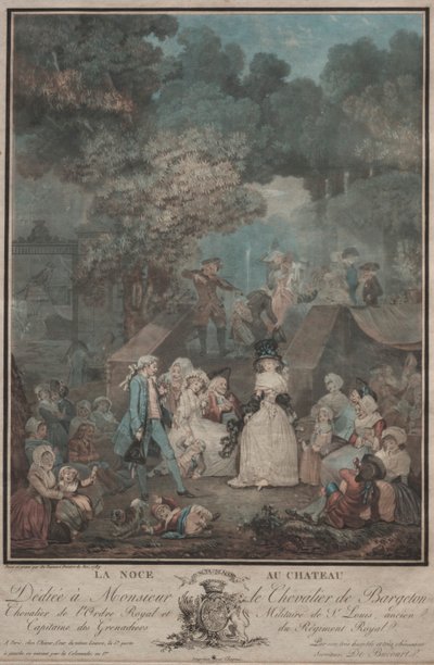 La Noce au Château - Philibert Louis Debucourt