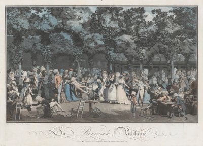 La Promenade Publique - Philibert Louis Debucourt