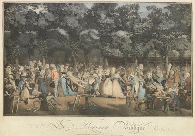 La promenade publique, 1792 - Philibert Louis Debucourt
