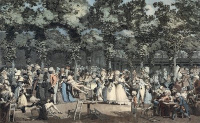 La promenade publique au Palais-Royal - Philibert Louis Debucourt