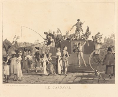 Le Carnaval - Philibert Louis Debucourt