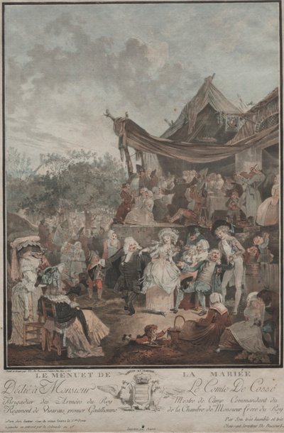 Le Menuet de la Mariée, 1786 - Philibert Louis Debucourt