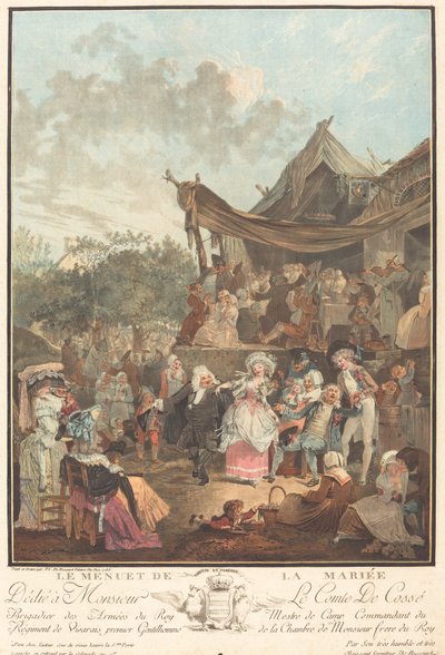 Le Menuet de la mariée - Philibert Louis Debucourt