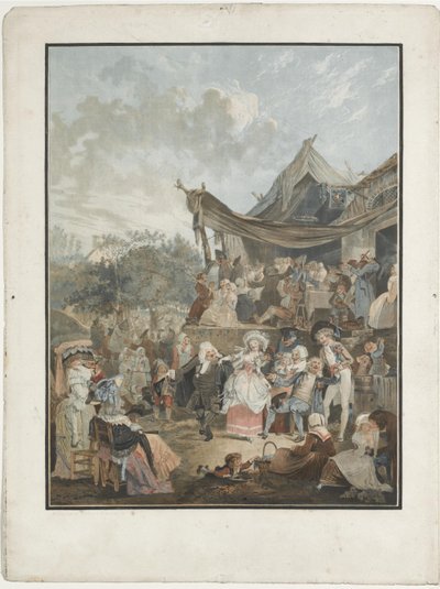 Le Menuet de la mariée, 1786 - Philibert Louis Debucourt