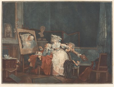 Les Deux Baisers - Philibert Louis Debucourt