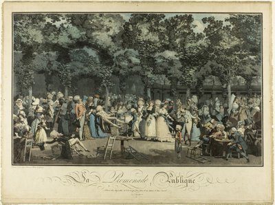 Promenade publique - Philibert Louis Debucourt