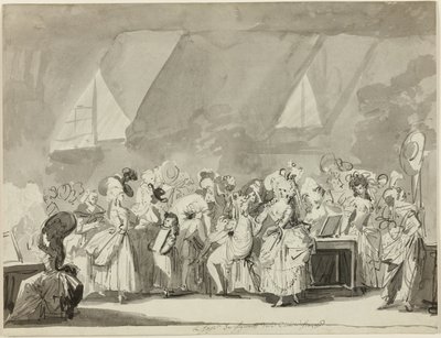 La loge des figurants de la Comédie-Française - Philibert Louis Debucourt