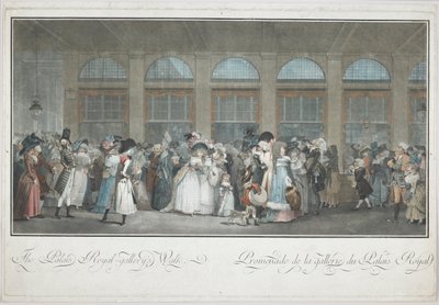 La promenade de la galerie du Palais Royal - Philibert Louis Debucourt