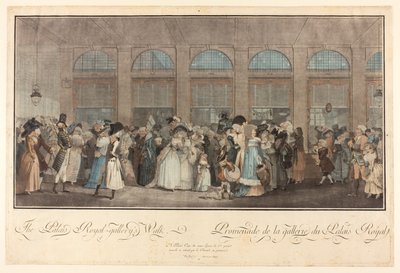 La promenade de la galerie du Palais Royal - Philibert Louis Debucourt