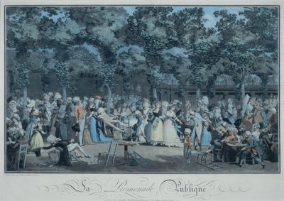 La promenade publique - Philibert Louis Debucourt