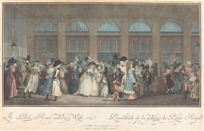 La Promenade de la Galerie du Palais Royal - Philibert Louis Debucourt after Claude Louis Desrais