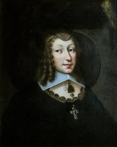 Christine Marie de France 1606-1663, duchesse de Savoie en robe de veuve, 1638-1640 - Philibert Torret