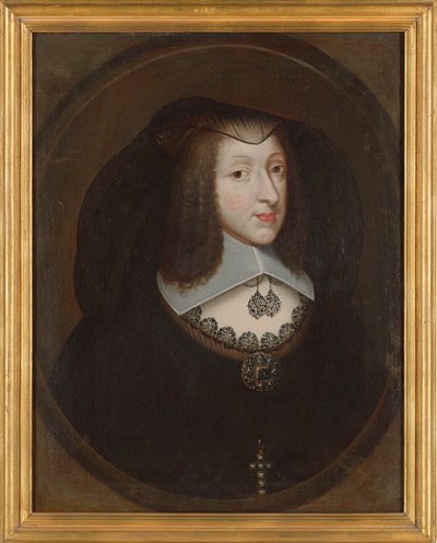 Christine Marie de France, Duchesse de Savoie en robe de veuve, vers 1640 - Philibert Torret