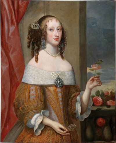 Portrait de la princesse Henriette Adélaïde de Savoie 1636-1676, électrice de Bavière - Philibert Torret