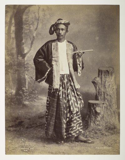 Un homme birman, de Vues de Birmanie - Philip Adolphe Klier