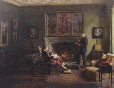Intérieur avec le vicomte et la vicomtesse Lee de Fareham - Philip Alexius de Laszlo