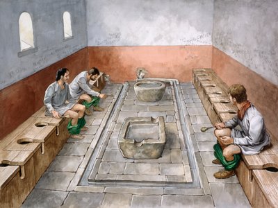 Latrine romaine, 2ème siècle, vers 1990-2010 - Philip Corke