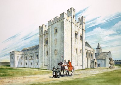Les bâtiments centraux, vieux château de Sherborne, Dorset - Philip Corke