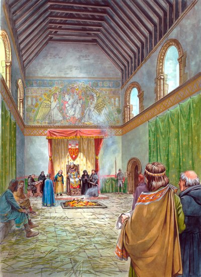 La Grande Salle, Château de Sherborne, XIIIe siècle, vers 1990-2010 - Philip Corke