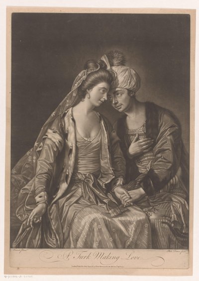 Un homme courtise une femme (Un Turc faisant l