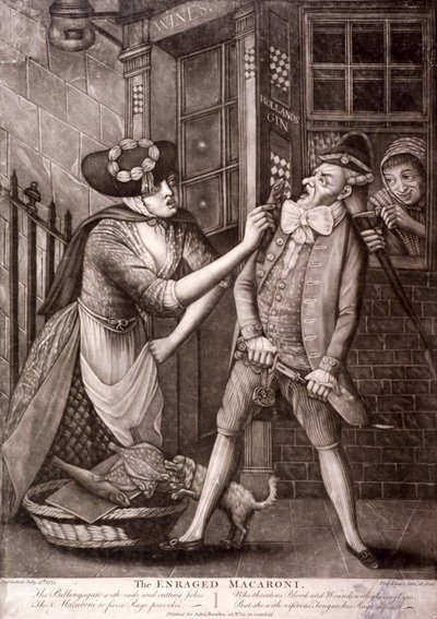 Le macaroni enragé, 1773 - Philip Dawe
