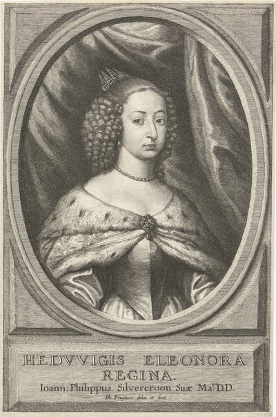 Portrait de Hedwig Eleonora, reine de Suède - Philip Fruytiers