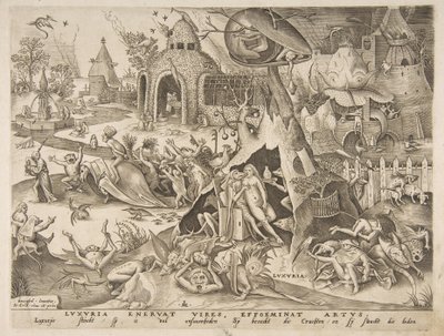 Luxure des Sept Péchés Capitaux, 1558 - Philip Galle