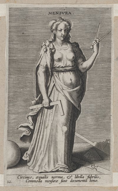 Mensura, de Prosopographia, vers 1585-90 - Philip Galle