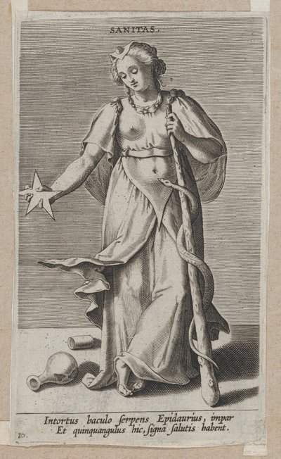 Sanitas, de Prosopographia, vers 1585-90 - Philip Galle